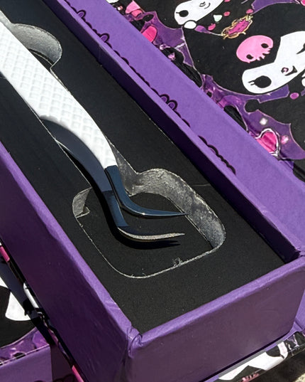 🖤🎀 Kuromi FIBER TIP Tweezers + box