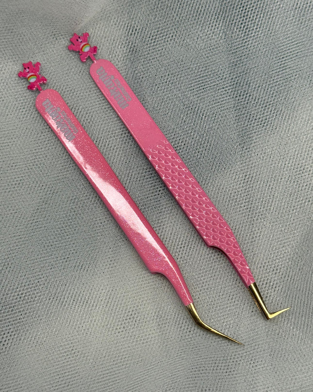Cheer Bear tweezer & tile duo