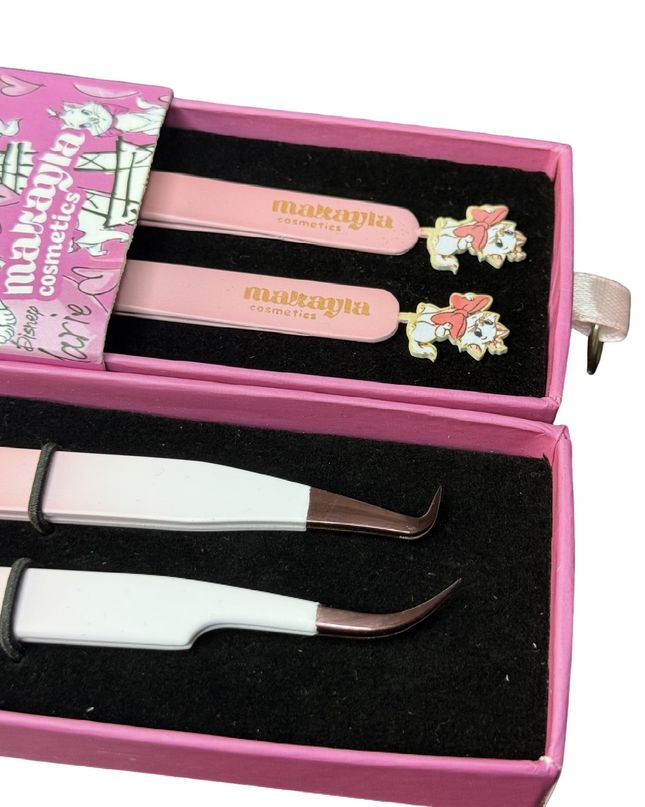 Marie Duo FIBER TIP Tweezers + Luxury Box