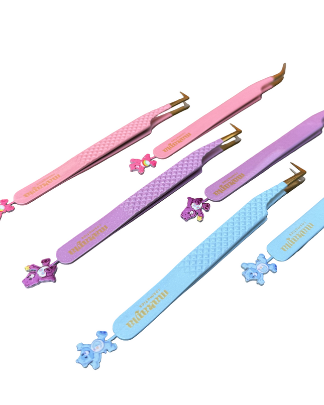 🌙💤 Bedtime Bear Duo FIBER TIP Tweezers + Luxury Box – Care Bears Collection ON SALE $17 OFF