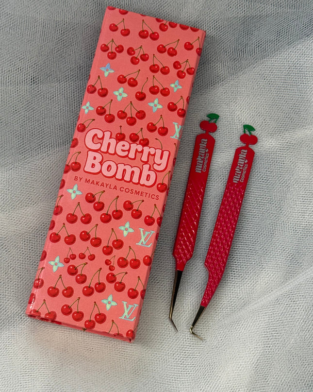 🍒 Cherry Bomb Duo Tweezers + Luxury Box