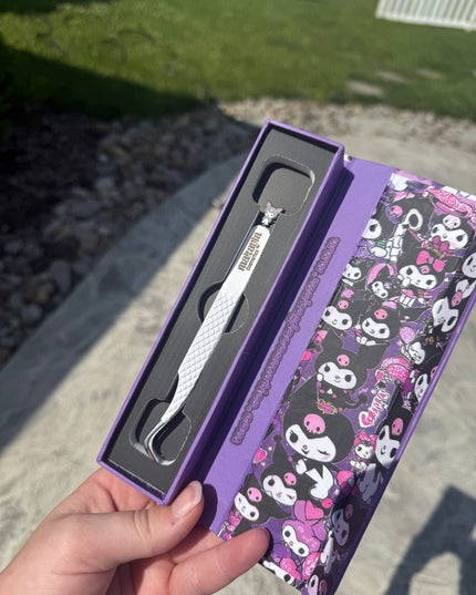 🖤🎀 Kuromi FIBER TIP Tweezers + box