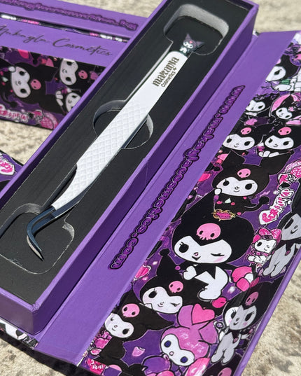 🖤🎀 Kuromi FIBER TIP Tweezers + box