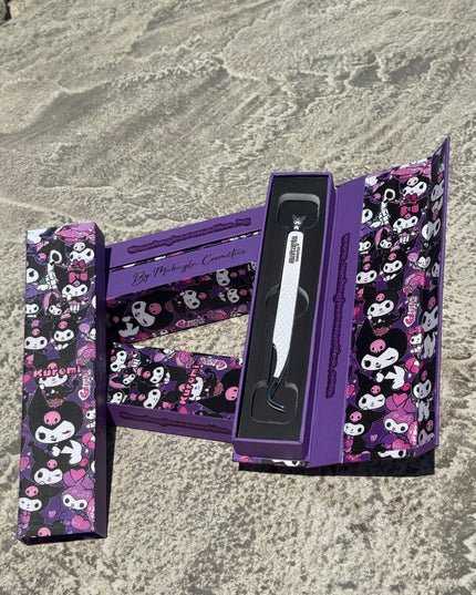🖤🎀 Kuromi FIBER TIP Tweezers + box