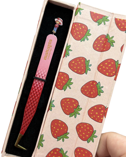 🍓 Strawberry Shortcake FIBER TIP Tweezers + Luxury Box – Strawberry Shortcake Collection