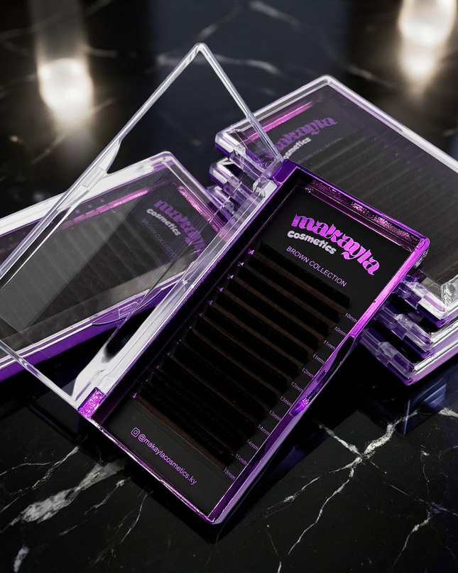 🤎 Brown Collection Lash Trays – Soft, Natural, Luxe