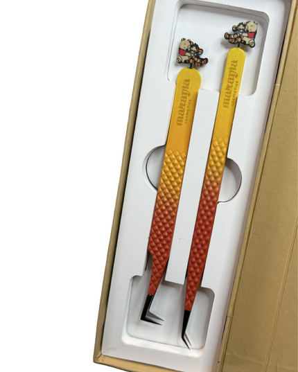 Sweet as Hunny Duo FIBER TIP Tweezers + Luxury Box –